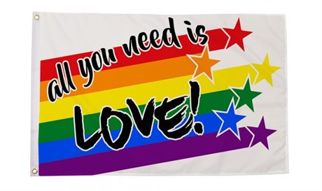 All You Need Is Love Flag (90 x 150 cm)