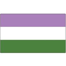 Genderqueer Flag Sticker