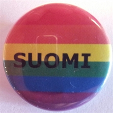 Button 32mm: Rainbow SUOMI