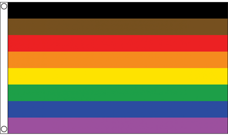 Philadelphia People Of Color Inclusive Flag (90 cm x 150 cm)