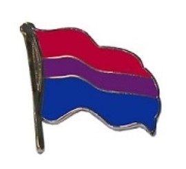BI Pride Wavy Flag Lapel Pin